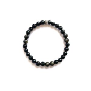 Pulsera Protección <br> Turmalina Negra · Ónix · Obsidiana